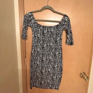 Over the Shoulder Bodycon Dress